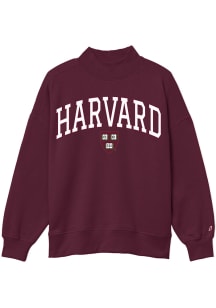 Harvard Crimson Womens Maroon Diana Crew Sweatshirt