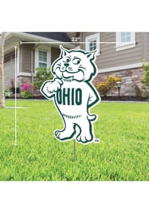 Ohio Bobcats Mascot Yard Sign - White
