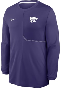 Nike K-State Wildcats Purple Dri-Fit Coach Long Sleeve T Shirt