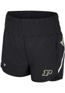 Colosseum Purdue Boilermakers Womens Black Levitation Shorts