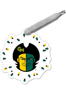 George Mason University Acrylic Lights Holiday ROC Ornament - Green