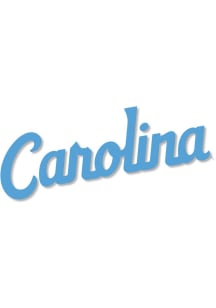 North Carolina Tar Heels 5 inch Auto Static Cling Decal - Light Blue