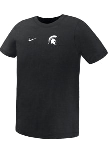 Nike Michigan State Spartans Boys Black Small Logo Short Sleeve T-Shirt