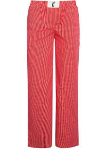 Hype and Vice Cincinnati Bearcats Womens Red Gingham Loungewear Sleep Pants