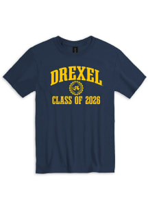 Drexel Dragons Navy Blue Class of 2026 Alumni Number One Graphic Short Sleeve T Shirt