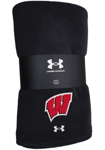Wisconsin Badgers 50x60 Fleece Blanket - Black