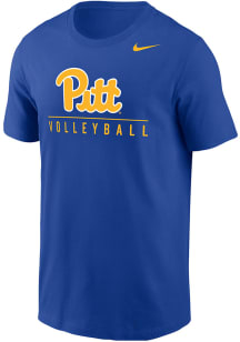 Nike Pitt Panthers Blue Volleyball Short Sleeve T Shirt