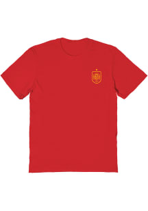 Vive La Fete Spain National Team Womens Red Impressions Short Sleeve T-Shirt