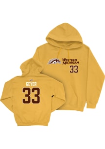 Ava Geyer Campus Ink Western Michigan Broncos Youth NIL Sideline Long Sleeve Player Hoodie Gold