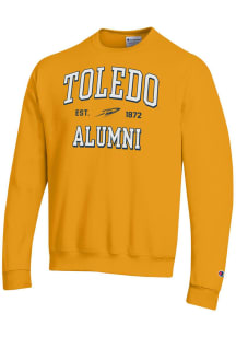 Champion Toledo Rockets Mens Gold Est Date Alumni Powerblend Long Sleeve Crew Sweatshirt