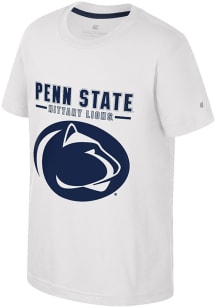 Colosseum Penn State Nittany Lions Youth White Winton Short Sleeve T-Shirt