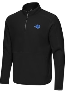 Antigua Orlando Magic Mens Black Step Up Long Sleeve Qtr Zip Pullover