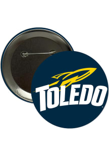 Toledo Rockets Main 3in Button - Navy Blue
