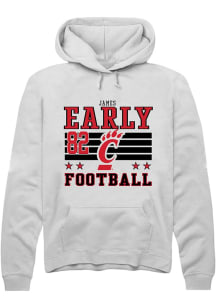 James Early Cincinnati Bearcats Mens White Football NIL Striped Player Hood