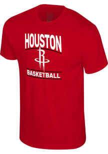Houston Rockets Red Vintage Feel Short Sleeve T Shirt