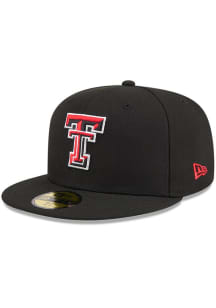 New Era Texas Tech Red Raiders Mens Black NCAA AC 59FIFTY Fitted Hat