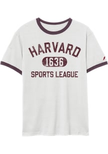 Harvard Crimson White Athletic Dept Short Sleeve T Shirt