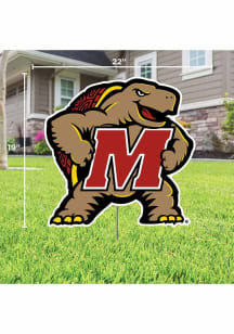 Maryland Terrapins Mascot Yard Sign - Brown