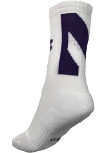 Under Armour Northwestern Wildcats Performance Youth Quarter Socks