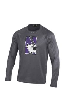 Under Armour Northwestern Wildcats Grey Performance Long Sleeve T-Shirt
