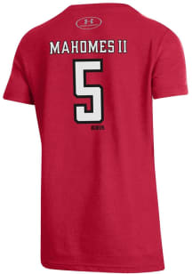 Patrick Mahomes Texas Tech Red Raiders Youth Red Mahomes Player Tee