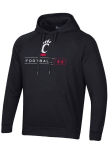 Under Armour Cincinnati Bearcats Mens Black All Day Fleece Long Sleeve Hoodie