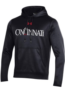 Under Armour Cincinnati Bearcats Mens Black Armour Fleece Logo Hood