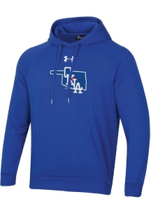 Under Armour Oklahoma City Dodgers Mens Blue State Outline Long Sleeve Hoodie