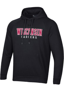 Under Armour Wisconsin Badgers Mens Black All Day Fleece Long Sleeve Hoodie