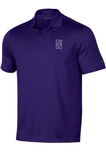 Under Armour Northwestern Wildcats Mens Purple Performance 2.0 Short Sleeve Polo