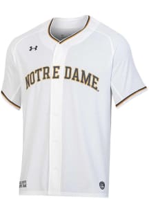Under Armour Notre Dame Fighting Irish Mens White Replica Baseball Baseball Jersey