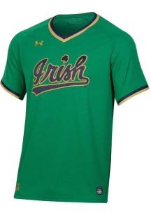 Under Armour Notre Dame Fighting Irish Mens Green Replica Baseball Baseball Jersey