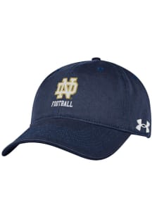 Under Armour Notre Dame Fighting Irish FOOTBALL Adjustable Hat - Navy Blue
