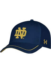 Under Armour Notre Dame Fighting Irish Mens Navy Blue Blitzing Accent STR Flex Hat