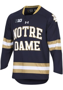 Under Armour Notre Dame Fighting Irish Youth Navy Blue Replica Hockey Jersey