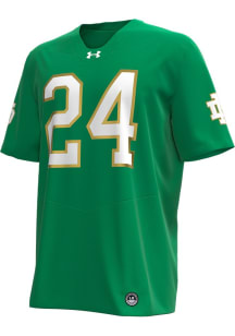 Under Armour Notre Dame Fighting Irish Green #24 Replica Football Jersey