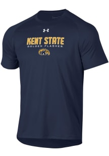 Under Armour Kent State Golden Flashes Navy Blue TechTM Short Sleeve T Shirt
