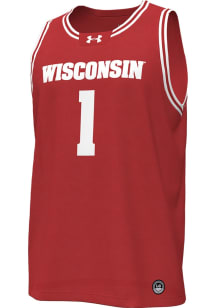 Under Armour Wisconsin Badgers Red Replica 1 Jersey
