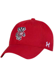 Under Armour Wisconsin Badgers OTS Unstructured Adjustable Hat - Red
