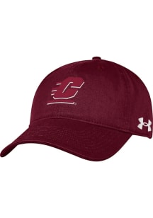 Under Armour Central Michigan Chippewas Garment Washed Cotton Classic Adjustable Hat - Maroon