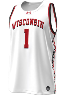 Under Armour Wisconsin Badgers White Alt Jersey