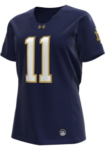 Under Armour Notre Dame Fighting Irish Womens Navy Blue Replica Style Football Jersey