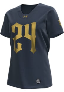 Under Armour Notre Dame Fighting Irish Womens Navy Blue Replica Football Jersey