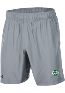 Under Armour Colorado State Rams Mens Grey Primary Logo Shorts