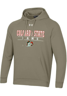 Under Armour Colorado State Rams Mens Tan Tonal Logo All Day Long Sleeve Hoodie