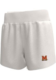 Under Armour Maryland Terrapins Womens Ivory Meridian Shorts