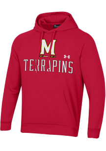 Under Armour Maryland Terrapins Mens Red Gear for Sports (Under Armour) Long Sleeve Hoodie
