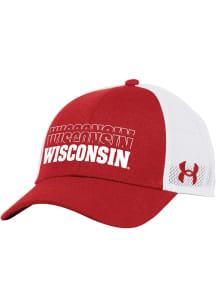 Under Armour Wisconsin Badgers Blitzing Trucker Adjustable Hat - Red