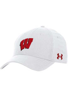 Under Armour Wisconsin Badgers ArmourVent Adjustable Hat - White