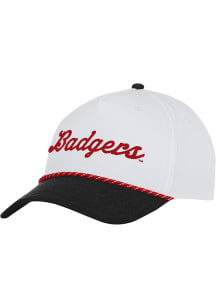 Under Armour Wisconsin Badgers Driver 5 Panel Rope Adjustable Hat - White